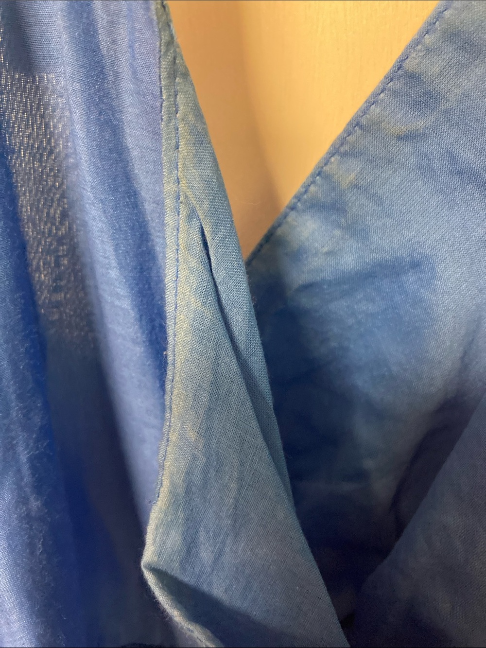 GAP Cobalt Blue V-Neck Racerback Babydoll Dress - Picture 7 of 7